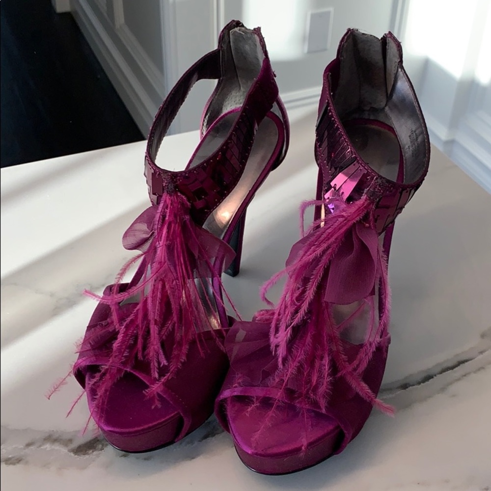 Nine West Purple Platform Party Shoes